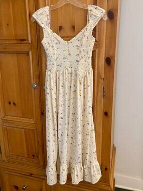 uo hanna embroidered maxi dress Sequin Long Ruffled Mermaid Prom Dress T1337 Light Blue / 00 main image 0